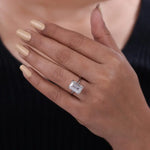 Sparkling lab grown diamond ring with princess cut diamond in contemporary setting for bold and stylish appearance