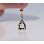 0.70 Ct Natural Rose Cut Diamond Antique Faceted Elegant Loose Diamond for Jewelry