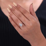 statement ring with solitaire engagement rings sparkle and luxurious bridal jewelry ring appearance.