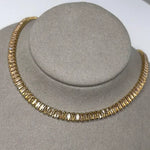 12.00 Ct white moissanite baguette tennis necklace with brilliant diamond-like sparkle, elegant luxury jewelry piece