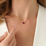 0.83 Ct Genuine Red Diamond Necklace Elegant Timeless Pendant Fine Jewelry for Women