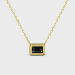 2.00 Ct Natural Black Diamond Pendant Necklace Elegant Gift for Her