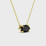 2.00 Ct black marquise cut diamond necklace with luxury natural fine jewelry design