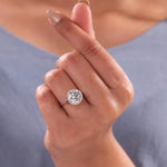 2 carat diamond engagement ring with bold sparkling centerpiece