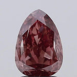 IGI certified lab grown diamond grading report with clarity and color chart details, pear lab grown diamond, intense pink lab grown diamond