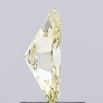 Lab grown diamond report with IGI certification and lab grown diamond grading chart, fancy yellow lab grown diamond, oval cut lab diamond