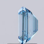 IGI certified lab grown diamond with grading details and certification report. emerald cut diamond, blue lab grown diamond