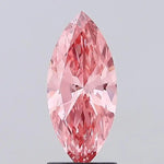 Certified lab grown diamond report with fluorescence and color chart information, marquise pink lab grown diamond