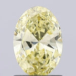 Lab grown diamond report with IGI certification and lab grown diamond grading chart, fancy yellow lab grown diamond, oval cut lab diamond