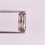 3.23 Ct champagne lab grown diamond elongated criss cut cushion shape, VS clarity loose diamond for custom engagement ring or fine jewelry