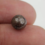 brown colour rough herkimer diamond ring sterling silver