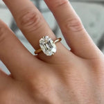 engagement aquamarine ring, flower engagement ring, ruby engagement ring