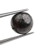 black colour rough cut diamond ring with rough brown diamond
