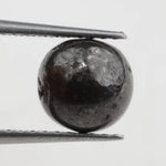 black colour rough cut diamond ring with rough brown diamond