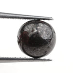 black colour rough cut diamond ring with rough brown diamond