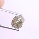 2.33 Ct Rough Uncut Diamond Irregular Diamond Grey Natural Fancy Rough Use For Jewerly