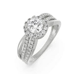 3.27 Ct Unique Diamond Ring for solitare round diamond engagement ring