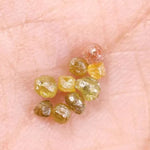 0.65 Ct Yellow Rough Diamnd Lot Yellow Looose Raw Diamond Earth Mined Diamond Use For Jewerly