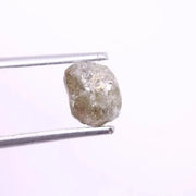 2.33Ct Natural Gray Rough Diamond Uncut Raw Stone for Custom Jewelry Making