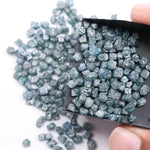 12.34 Ct Blue Rough Diamond Lot Uncut Earth Mined Diamond Lot Use For Jewerly
