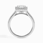 Vintage sapphire engagement ring in custom gold design - Cushion Diamond Ring