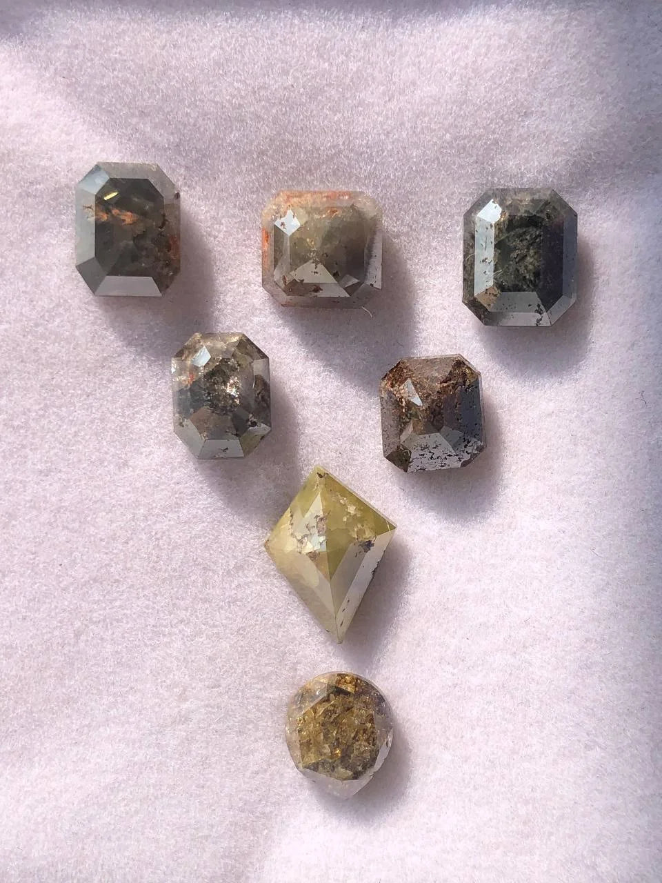 24.07 CT Natural Mix Shape Diamond Salt And Pepper Loose Diamond Fancy Jewelry Making Diamond