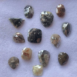 21.59 CT Natural Loose Diamond Fancy Salt And Pepper Diamond Mix Shape Diamond For Jewelry