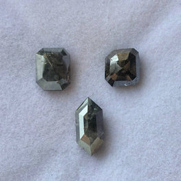 13.78 CT Natural Loose Diamond Mix Shape Diamond Salt And Pepper Fancy Diamond For Making Jewelry