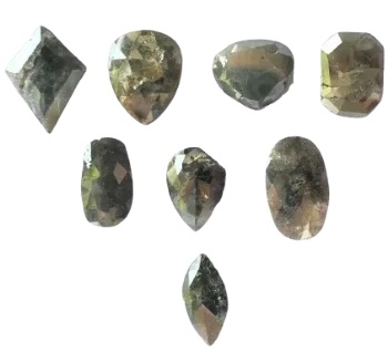 13.71 CT Natural Loose Diamond Fancy Salt And Pepper Diamond Mix Shape Loose Diamond For Jewelry