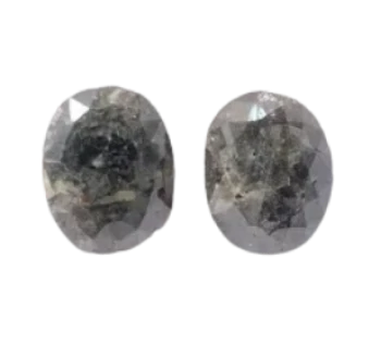 Oval Shape Salt & Pepper Loose Diamond