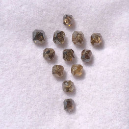 Asscher Cut Salt & Pepper Natural Diamond
