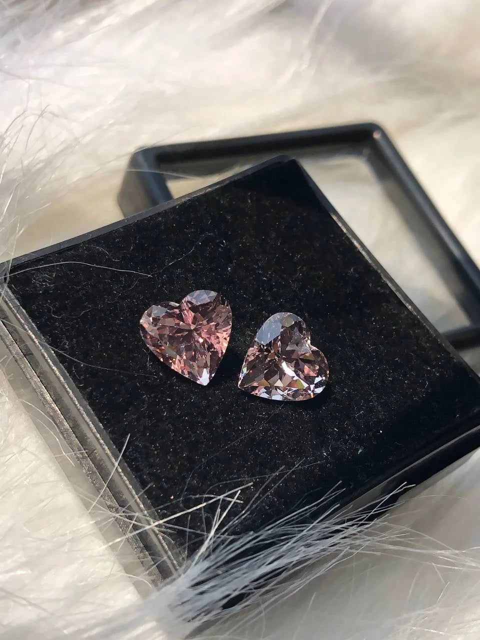 Heart Cut Lab Created Pink Gemstone
