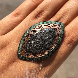 Vintage Marquise Shape Unique Ring