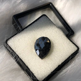 Natural Pear Cut Black Diamond Loose