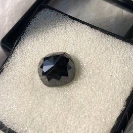 Cushion Cut Fancy Black Natural Diamond