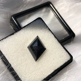 Natural Black Lozenge Cut Diamond