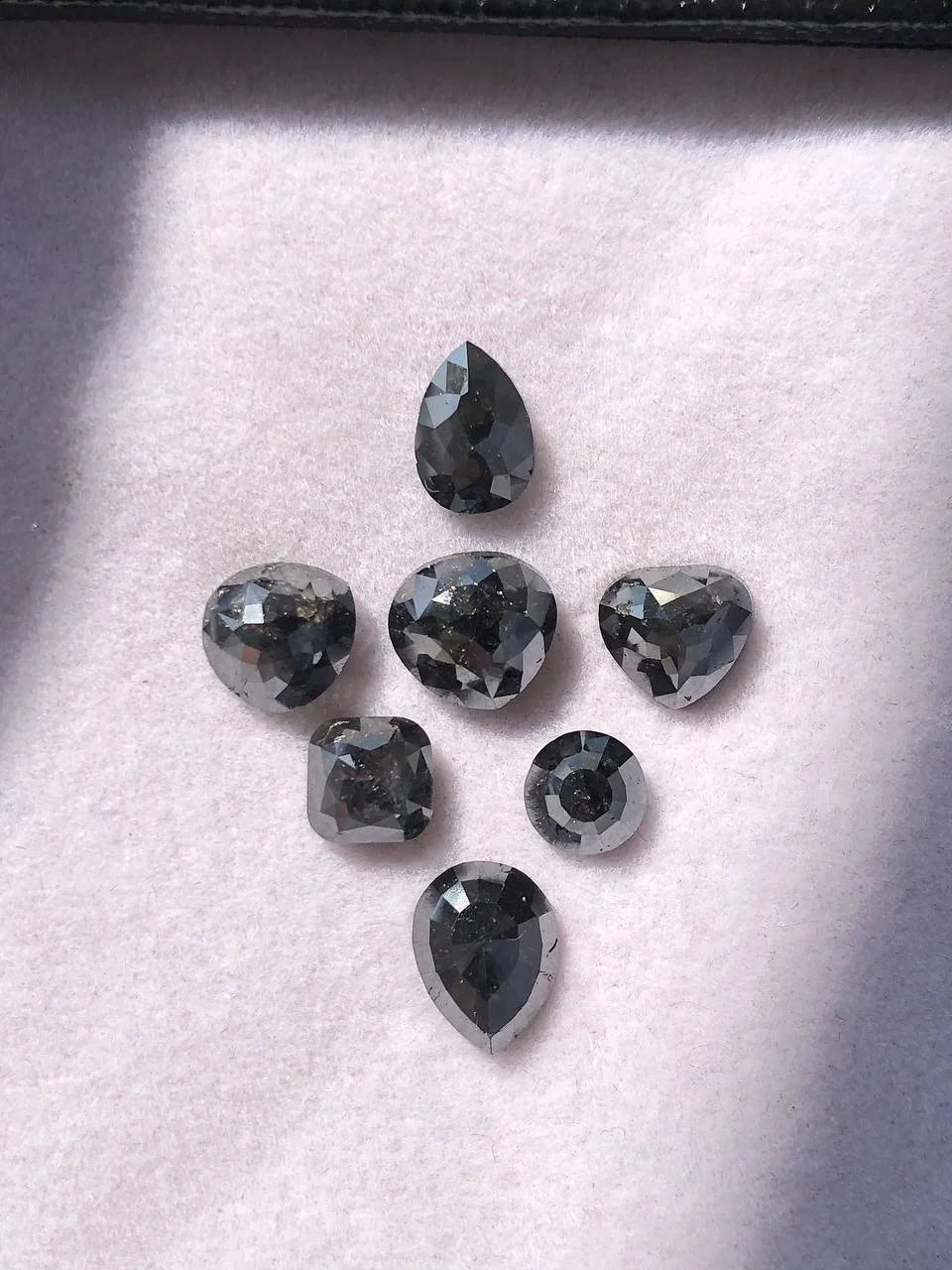 11.62 Ct Natural Black Mix-Shape Loose Diamond Elevate Your Jewelry with Unique Elegance
