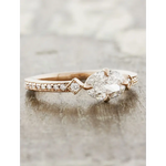 ruby engagement ring with vintage antique art deco engagement rings style and elegant western engagement rings design.
