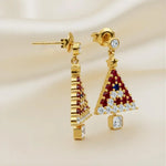 mens engagement earrings, morganite engagement earrings, silver engagement earrings, christmas jeweley, christmas earrings