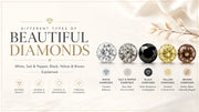 Different Types of Beautiful Diamonds Explained: White, Salt & Pepper, Black, Yellow & Brown