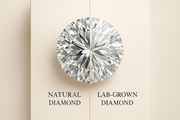 Discover the Key Differences Between Natural and Lab-Grown Diamonds one side natural diamond and other side labgrown diamond