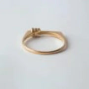 dainty pavé diamond ring in white gold lab grown diamonds elegant everyday jewelry