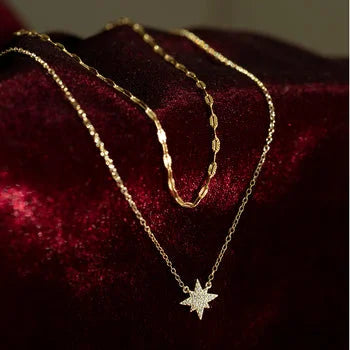 Dainty Star Layered Stunning Necklace