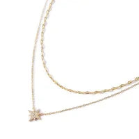 Dainty Star Necklace 925 Sterling Silver Layered Necklace Delicated Wedding Gift Necklace