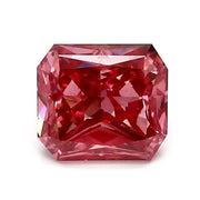 1.03 Ct vivid pink radiant cut lab grown diamond with intense color, rare loose diamond for unique engagement jewelry