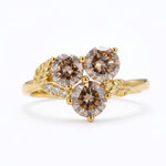 Wedding band vs engagement ring comparison with elegant diamond jewelry