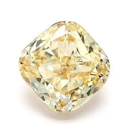 0.99 Ct Sparkling lab grown diamond fancy yellow with excellent cut and warm tone for custom jewelry design