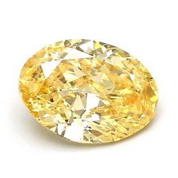 Luxury 1.54 Ct lab grown diamond Vivid yellow gem with soft fire and elegant finish for premium jewelry