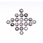 round cut diamond, salt and pepper diamond, loose natural diamond, 3 ct natural diamond 
