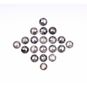 round cut diamond, salt and pepper diamond, loose natural diamond, 3 ct natural diamond 